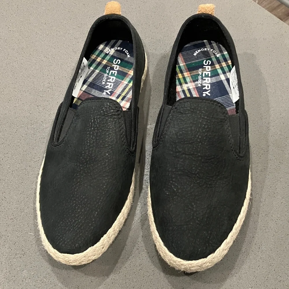 Sperry Women’s Black Slip-On Loafers - Picture 1 of 5